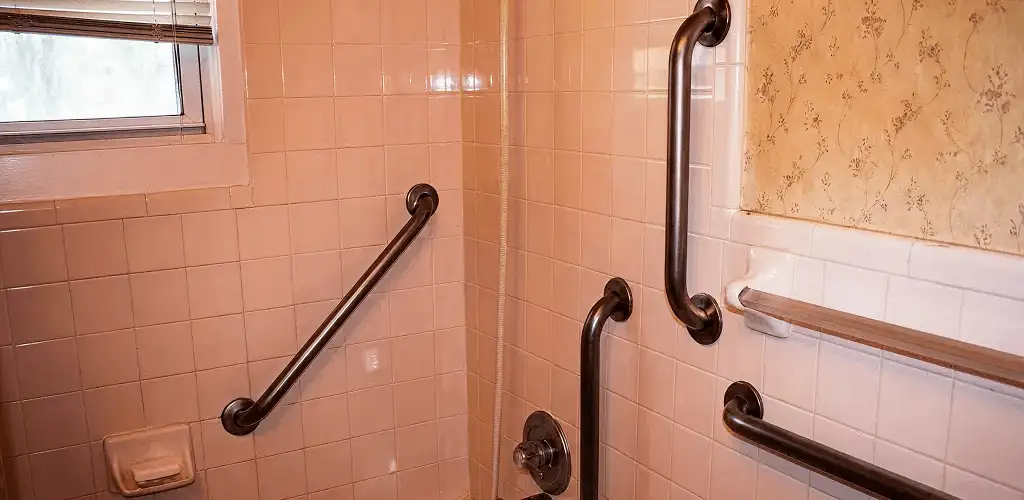 Shower grab bar installation for bathroom safety and accessibility in Cleveland, OH