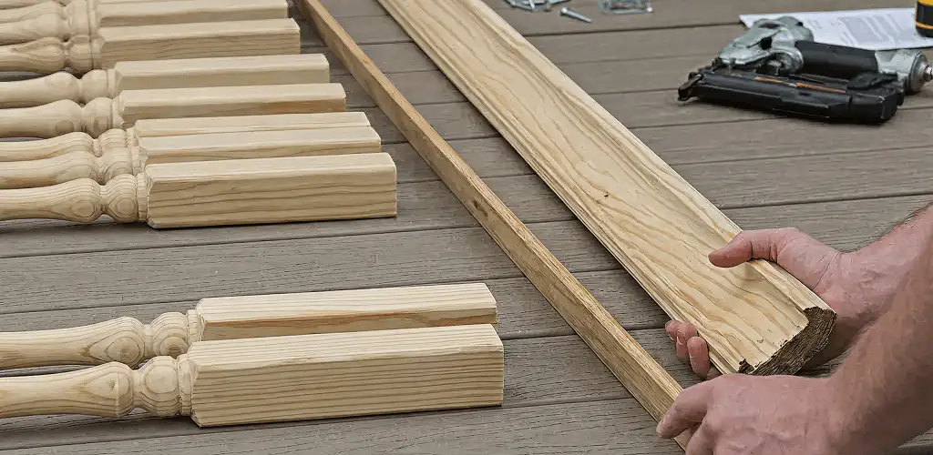 Handrail installation materials and wood components for stair rail work in Cleveland, OH